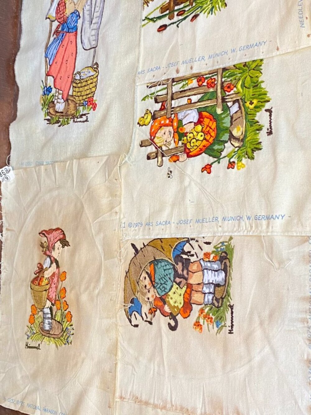 BARN FIND Hummel Crewel Embroidery Needlepoint 1975 National Paragon SET Vintage